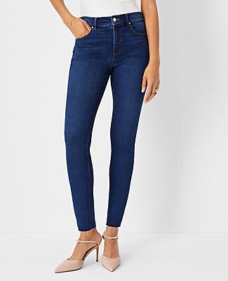 Fresh Cut Mid Rise Skinny Jeans in Dark Stone Wash