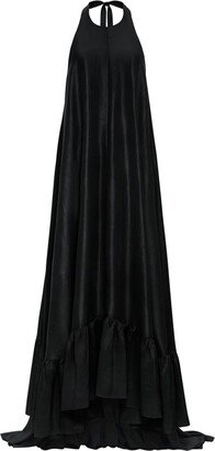 Sadie halterneck silk gown