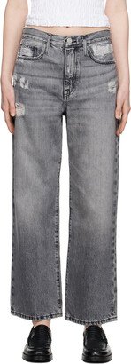 Gray 'Le Jane Crop' Jeans