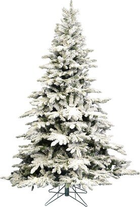 9' Flocked Utica Fir Artificial Christmas Tree Unlit
