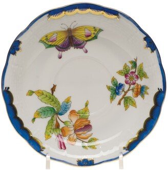 Queen Victoria Blue Saucer