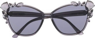 Cat-Eye Tinted Sunglasses