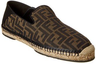 Ff Leather-Trim Espadrille