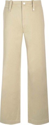 High-Waist Straight-Leg Trousers-BO