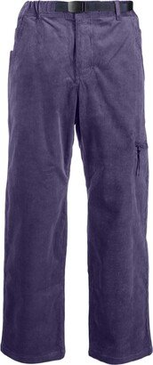 Utility straight-leg corduroy trousers