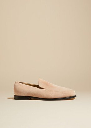 The Alessio Loafer in Blush Suede