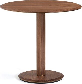 Bobeno Metal And Walnut Pedestal Table