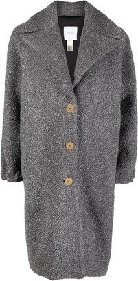 Anthracite Grey Wool-blend Coat