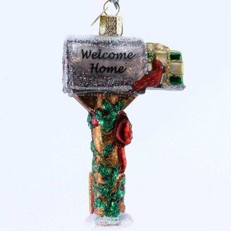 Welcome Home Mailbox - One Ornament 4.25 Inches - Ornament Post Office Letter - 32079 - Glass - Multicolored