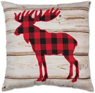 Tempo Home Buffalo Check Moose 18 Toss Pillow