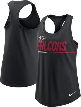 Women's Black Atlanta Falcons Team Name City Tri-Blend Racerback Tank Top