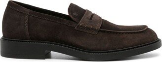 Penny-Slot Suede Loafers-AB