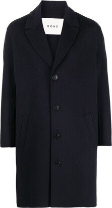 Róhe Single-Breasted Wool Coat