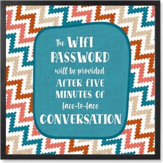 Photo Tiles: The Wifi Password - Multi Photo Tile, Black, Framed, 8X8, Multicolor