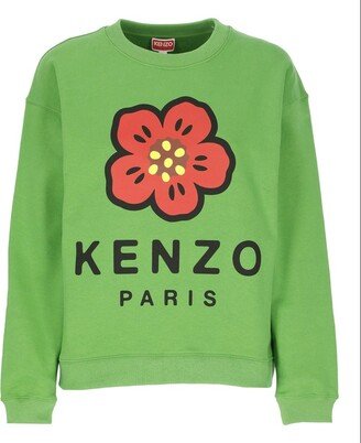 Boke Flower Logo Printed Crewneck Sweater