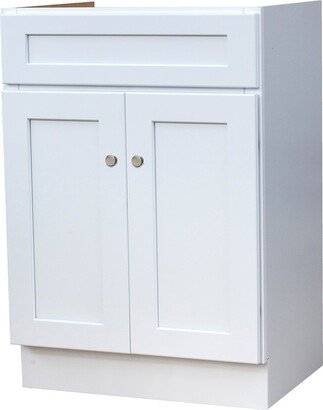 24X18 White Shaker Bathroom Vanity