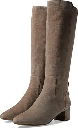 The Go-To Block Heel Tall Boot 45 mm (Irish Coffee Suede) Women's Boots