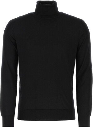 Black Cashmere Blend Sweater-AB