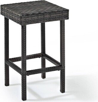Palm Harbor 2pk Outdoor Wicker Counter Height Bar Stools - Weathered Gray