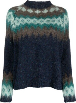 Fair Isle-Knit Crew-Neck Jumper