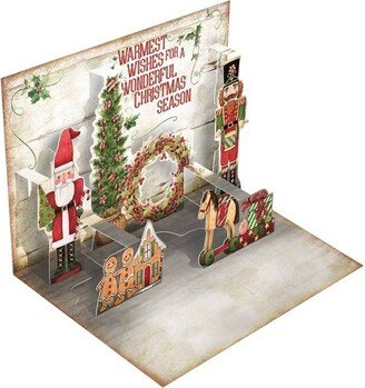 8ct Nutcrackers Christmas Pop-Up Boxed Holiday Greeting Cards