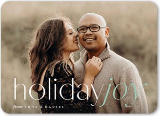 Holiday Cards: Simple Tilt Holiday Card, White, 5X7, Holiday, Matte, Signature Smooth Cardstock, Rounded