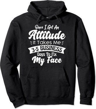 Statement Tees & Offensive Sayings Apparel Excellence Is An Attitude Kinda Emotionless Pullover Hoodie