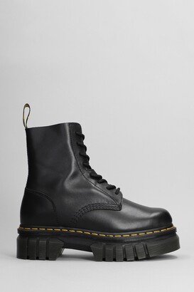 Audrick Combat Boots In Black Leather