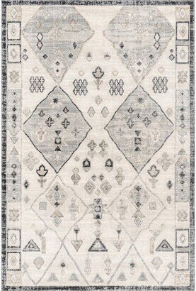 Hunter Shrouded Global Area Rug 8x10, Beige