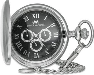 Men's James Michael Chronograph Pocket Watch with Black Dial (Model: Pxa181013W)