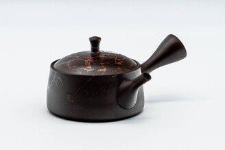 Japanese Kyusu - 玉光 Gyokko Kiln Benishibori Brown Tokoname-Yaki Teapot 200Ml