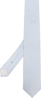 D4.0 Graphic-Print Silk Tie-AA