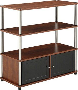 Highboy TV Stand for TVs up to 37 Cherry Red - Breighton Home