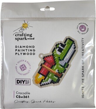 Crafting Spark Crocodile CSw361 Diamond Painting on Plywood Kit