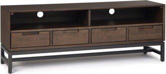 Devlin Mid-Century Low TV Stand for TVs up to 65 Walnut Brown - WyndenHall