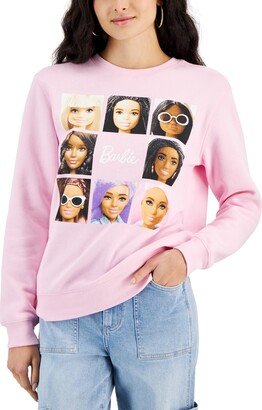 Love Tribe Juniors' Barbie Grid Graphic Sweatshirt