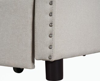 Full size Upholstered Daybed with Twin Size Trundle-AC