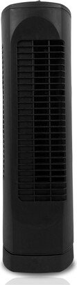 Optimus 17 in. Desktop Ultra Slim Oscillating Tower Fan-Black