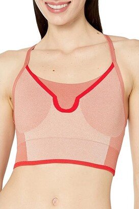 TrueStrength Seamless Yoga Medium Support Sports Bra HS5784 (Magic Earth/Soft Almond/Burnt Cayenne) Women's Lingerie