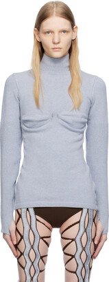 Sinéad O’Dwyer Blue Cup Shaping Turtleneck