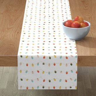 Table Runners: Retro Twinkle Lights Table Runner, 72X16, Multicolor