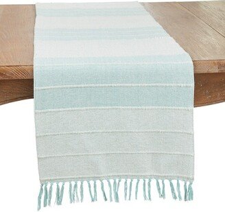 Saro Lifestyle Trendy Corded Table Runner with Fringe Detail, 16