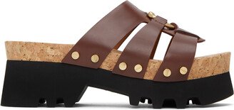 Brown Owena Platform Sandals