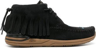 Suede Fringed Boots