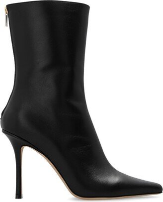 Agathe Zipped Pointed-Toe Boots