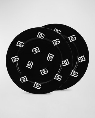 Dolce&Gabbana Casa DG Logo Dinner Plates, Set of 2