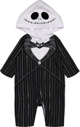 Nightmare Before Christmas Jack Skellington Newborn Baby Boys Zip Up Costume Coverall 0-6 Months