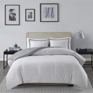 Gracie Mills Hayden Duvet Cover Mini Set, Grey - California King