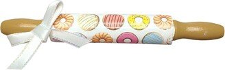 Donut Mini Rolling Pin For Summer Tiered Tray Decor, Farmhouse Pin, Bakery Fake Decor