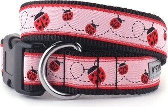 The Worthy Dog Ladybug Dog Collar - Pink - L